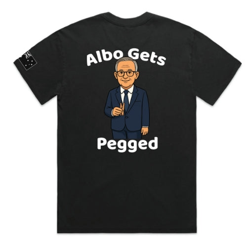 T-Shirt "Gets Pegged"